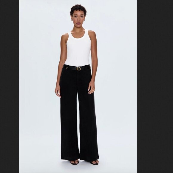 Jadyn | Low Slung Palazzo Pants - Fade to Black - Picture 1 of 10